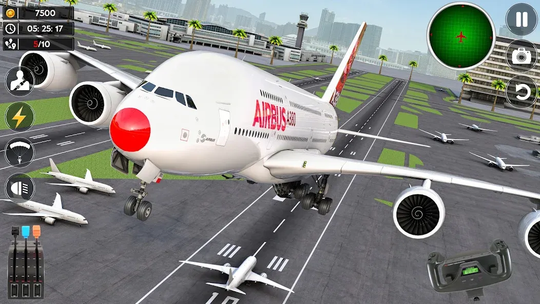 Airplane Flight Simulator 2023 [МОД: Меню, Бесконечные монеты и Открытые уровни] Screenshot 5