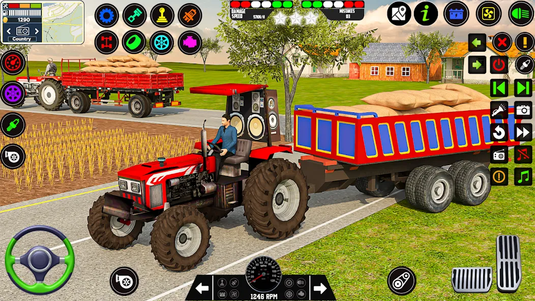 Farming Tractor Game Simulator (Фарминг Трактор Игра Симулятор) [МОД: Много монет, Открытые уровни и Мега MOD] Screenshot 5