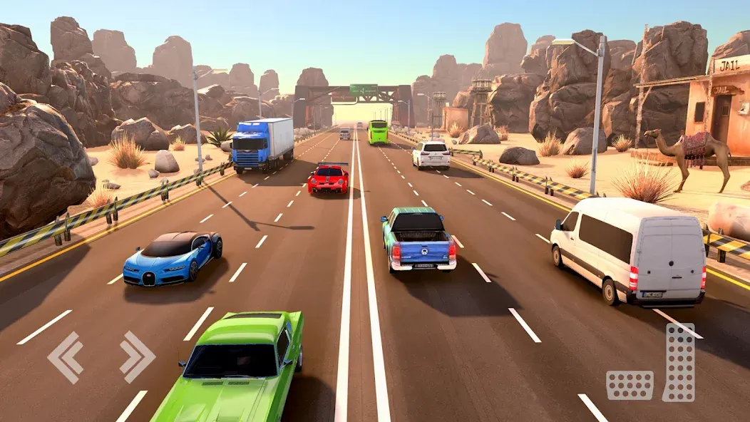 Real Highway Car Racing Games [МОД: Деньги, Монеты и Меню MOD] Screenshot 2