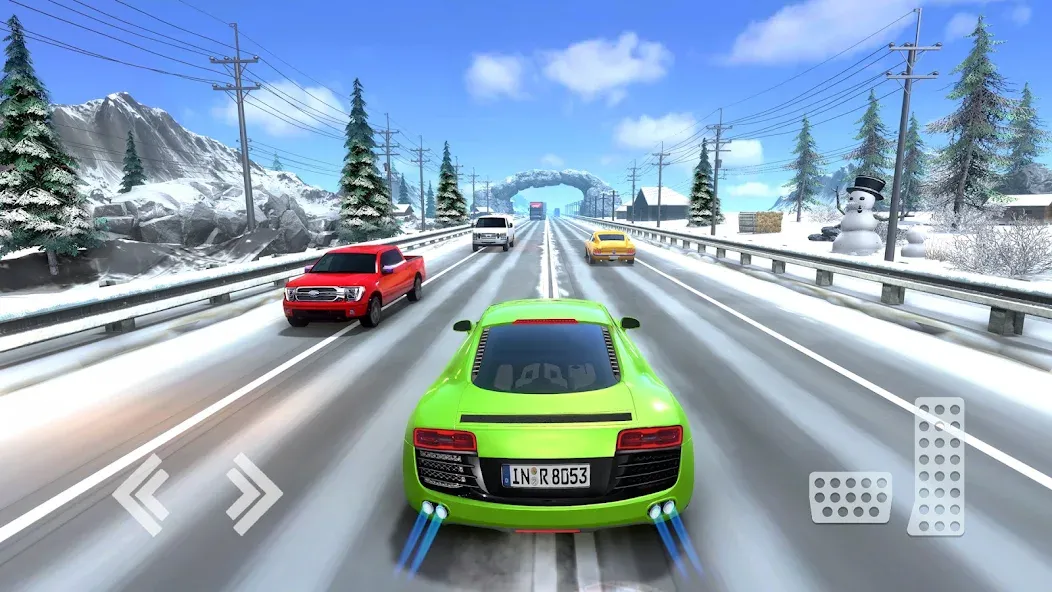 Real Highway Car Racing Games [МОД: Деньги, Монеты и Меню MOD] Screenshot 3