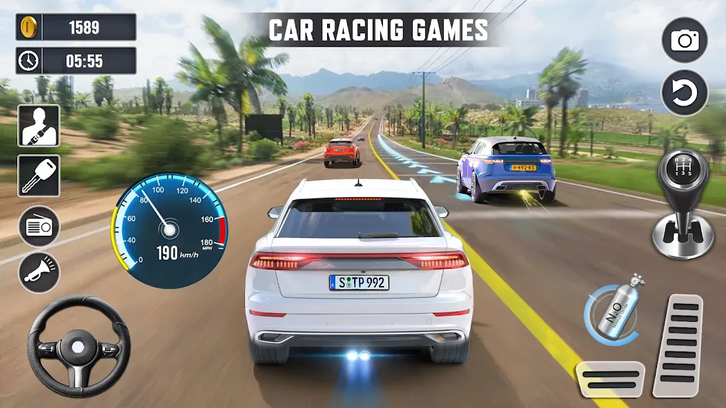 Real Highway Car Racing Games [МОД: Деньги, Монеты и Меню MOD] Screenshot 5