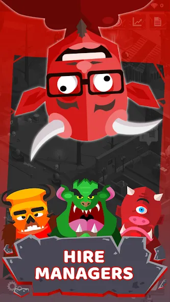 Hell: Idle Evil Tycoon Sim (Хелл) [МОД: Много монет, Открытые уровни и Мега MOD] Screenshot 1