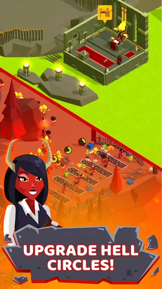 Hell: Idle Evil Tycoon Sim (Хелл) [МОД: Много монет, Открытые уровни и Мега MOD] Screenshot 2