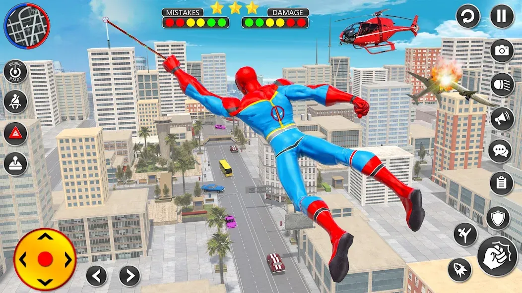 Spider Rope Hero Spider Games [МОД: Деньги, Монеты и Меню MOD] Screenshot 1