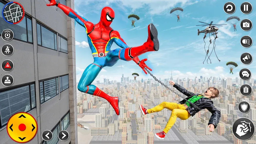 Spider Rope Hero Spider Games [МОД: Деньги, Монеты и Меню MOD] Screenshot 2