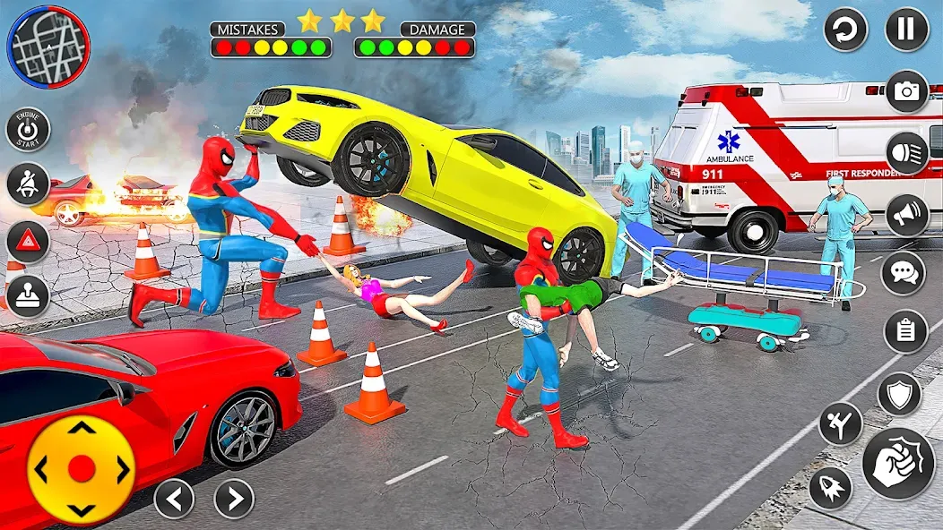 Spider Rope Hero Spider Games [МОД: Деньги, Монеты и Меню MOD] Screenshot 4