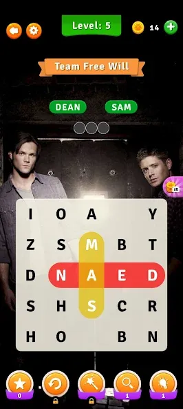 Supernatural Word Search (упернатуральный поиск слов) [МОД: Деньги, Монеты и Меню MOD] Screenshot 3