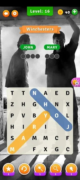 Supernatural Word Search (упернатуральный поиск слов) [МОД: Деньги, Монеты и Меню MOD] Screenshot 4