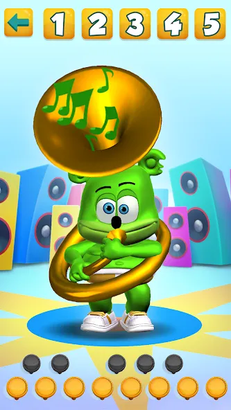 Talking Gummy Bear Kids Games [МОД: Деньги, Монеты и Меню MOD] Screenshot 4