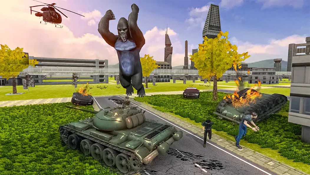Gorilla Smash City Escape Jail [МОД: Много монет, Открытые уровни и Мега MOD] Screenshot 1