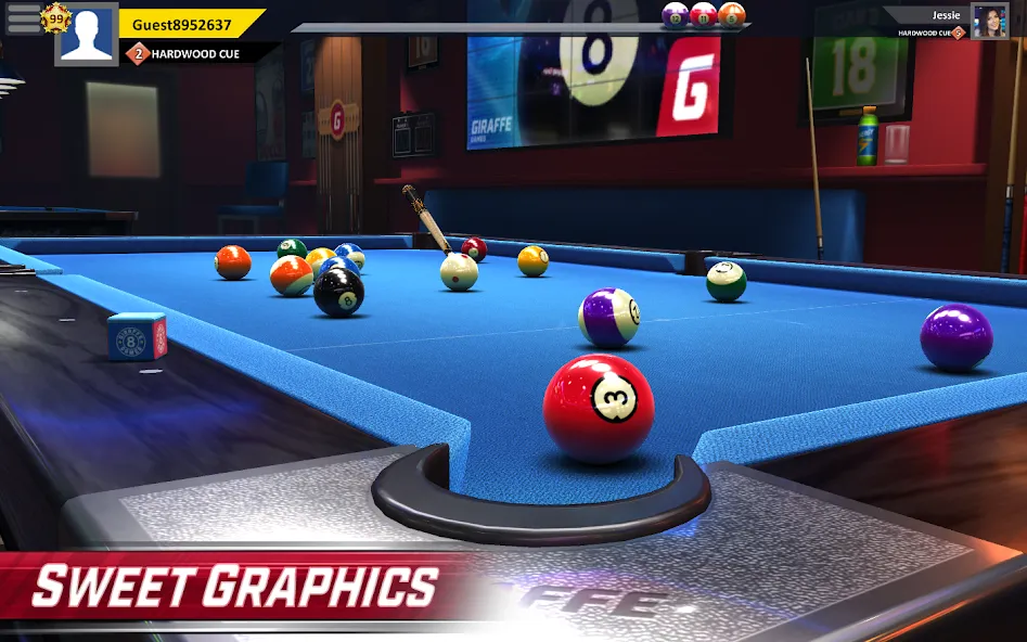 Pool Stars - 3D Online Multipl (Пул Старс) [МОД: Все открыто, Дополнительные деньги и Меню MOD] Screenshot 1