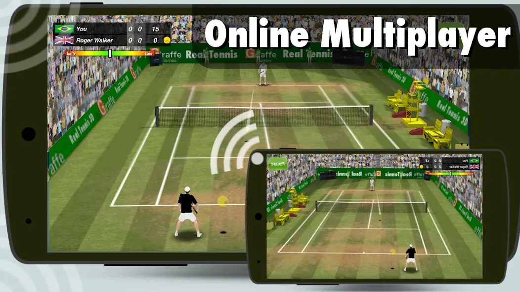 Tennis Champion 3D - Online Sp [МОД: Меню, Бесконечные монеты и Открытые уровни] Screenshot 2