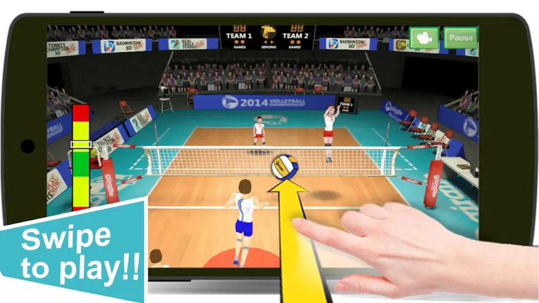 Volleyball Champions 3D - Onli [МОД: Меню, Бесконечные монеты и Открытые уровни] Screenshot 2