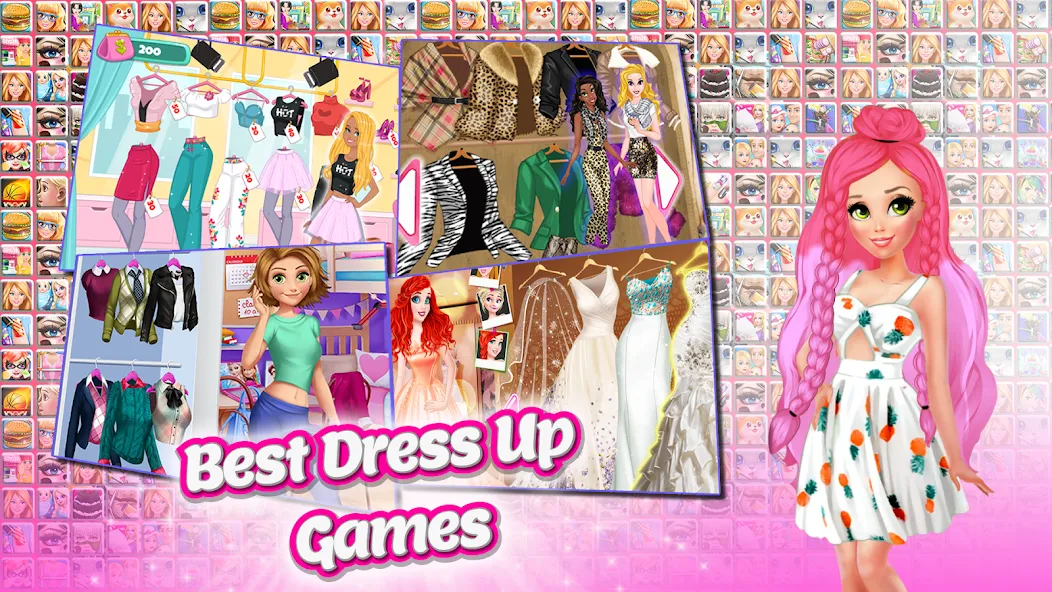 Frippa Games for Girls (Фриппа игры для девочек) [МОД: Бесконечные деньги, Монеты и Мега MOD] Screenshot 2