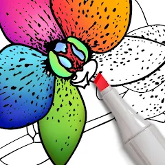Скачать Coloring for adults offline [МОД: Деньги, Монеты и Меню MOD] | Взлом Coloring for adults offline на Андроид