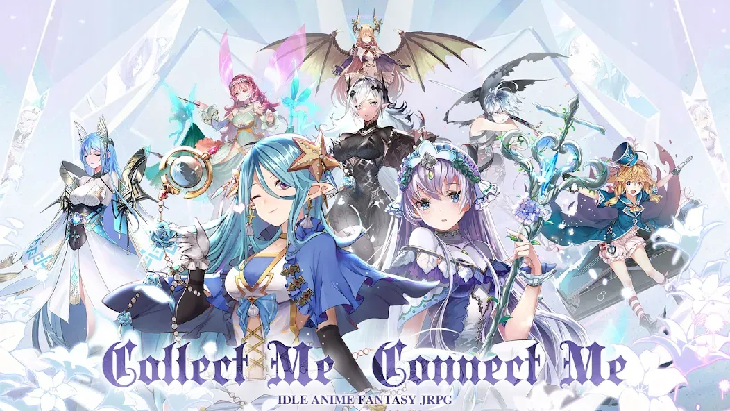 Girls' Connect: Idle RPG [МОД: Все открыто, Дополнительные деньги и Меню MOD] Screenshot 1