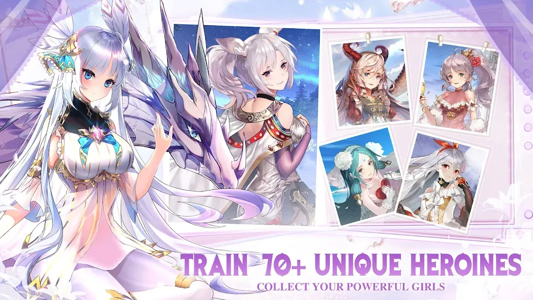 Girls' Connect: Idle RPG [МОД: Все открыто, Дополнительные деньги и Меню MOD] Screenshot 2