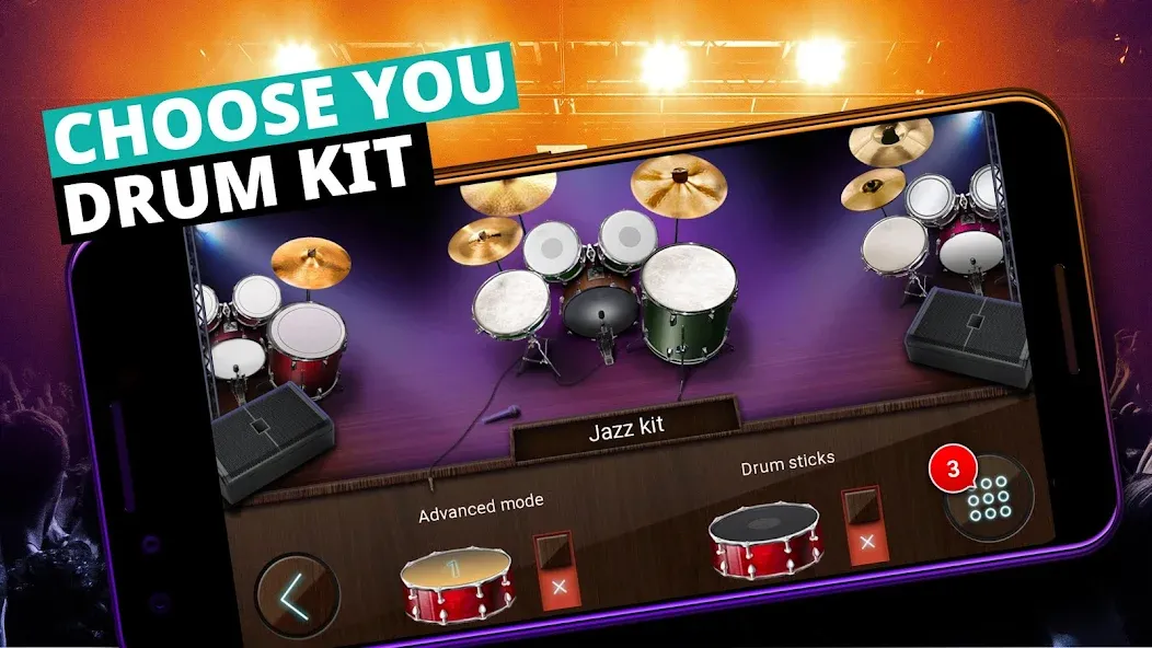 Drum Kit Music Games Simulator [МОД: Бесконечные деньги, Монеты и Мега MOD] Screenshot 4