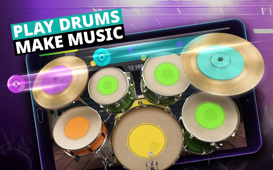Drum Kit Music Games Simulator [МОД: Бесконечные деньги, Монеты и Мега MOD] Screenshot 5