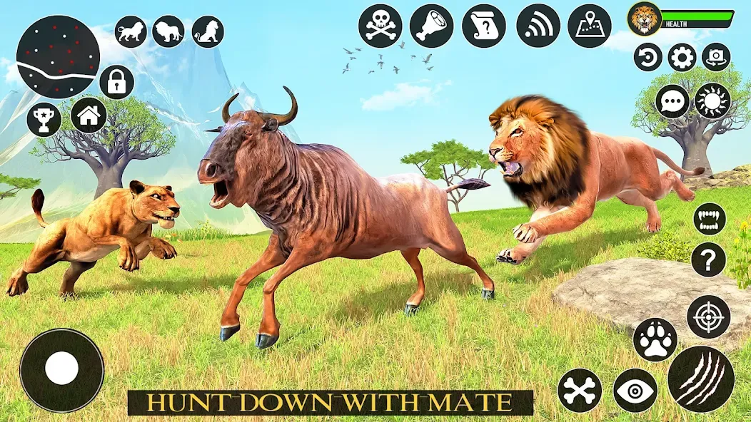 Ultimate Lion Simulator Game (Лайон Симулятор) [МОД: Бесконечные деньги, Монеты и Мега MOD] Screenshot 1