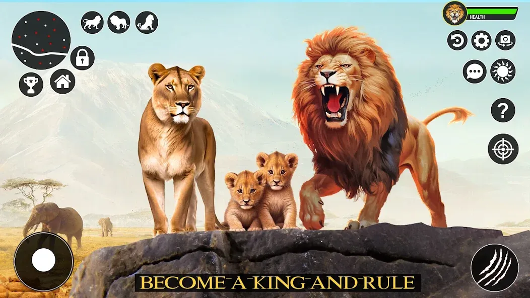 Ultimate Lion Simulator Game (Лайон Симулятор) [МОД: Бесконечные деньги, Монеты и Мега MOD] Screenshot 3