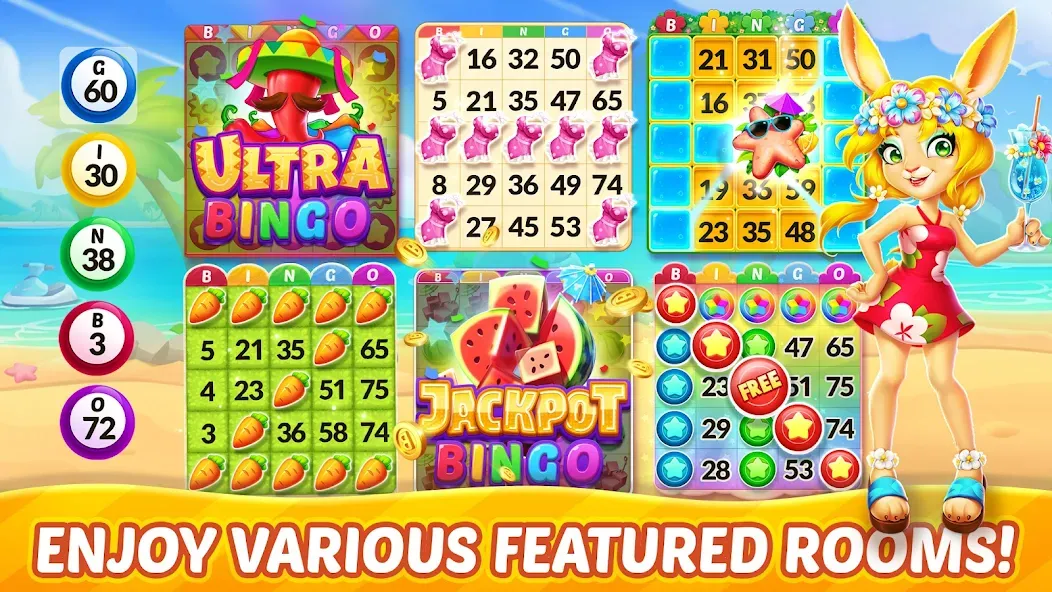 Bingo Aloha-Bingo tour at home (Бинго Алоха) [МОД: Много денег, Монет и Все открыто] Screenshot 2