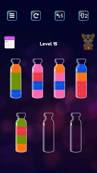 Soda Sort: Water Color Puzzle (Сода Сорт) [МОД: Деньги, Монеты и Меню MOD] Screenshot 3