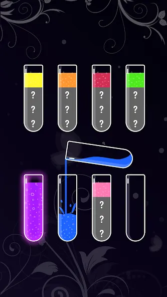 Water Sort - Color Puzzle Game (Уотер Сорт) [МОД: Меню, Бесконечные монеты и Открытые уровни] Screenshot 4