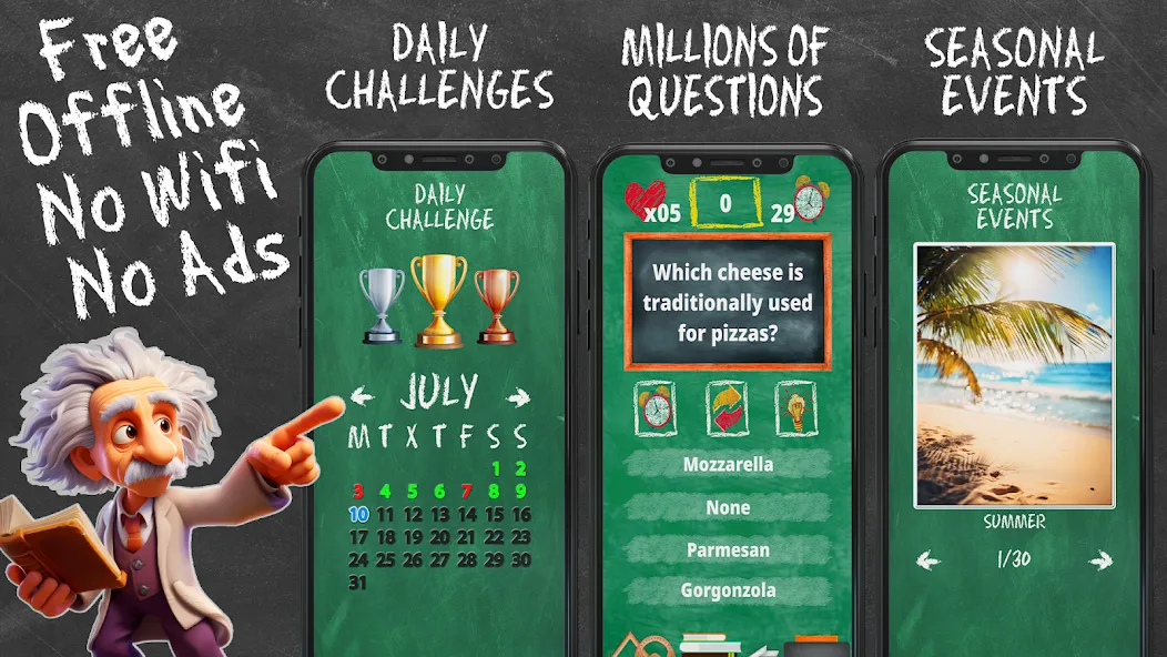Quiz Games Offline Games [МОД: Деньги, Монеты и Меню MOD] Screenshot 2