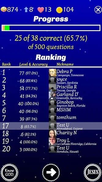 Jesus Bible Trivia Games Quiz (Джизус Библ Тривиа Геймс Квиз) [МОД: Деньги, Монеты и Меню MOD] Screenshot 5
