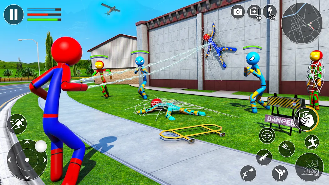Spider Game-Stickman Rope Hero [МОД: Все открыто, Дополнительные деньги и Меню MOD] Screenshot 3