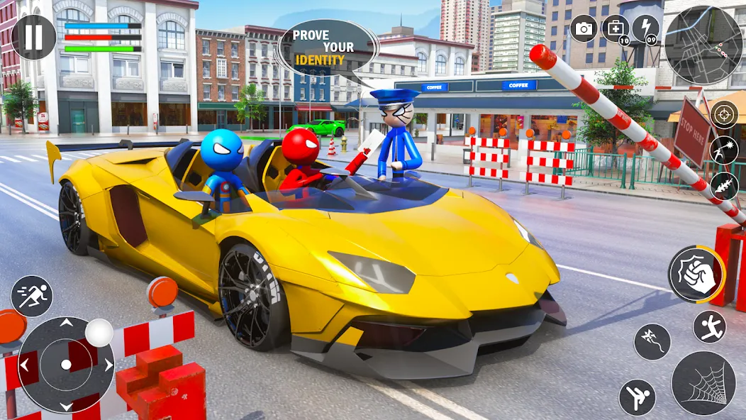 Spider Game-Stickman Rope Hero [МОД: Все открыто, Дополнительные деньги и Меню MOD] Screenshot 5