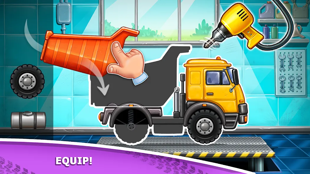 Kids truck games Build a house [МОД: Много монет, Открытые уровни и Мега MOD] Screenshot 1