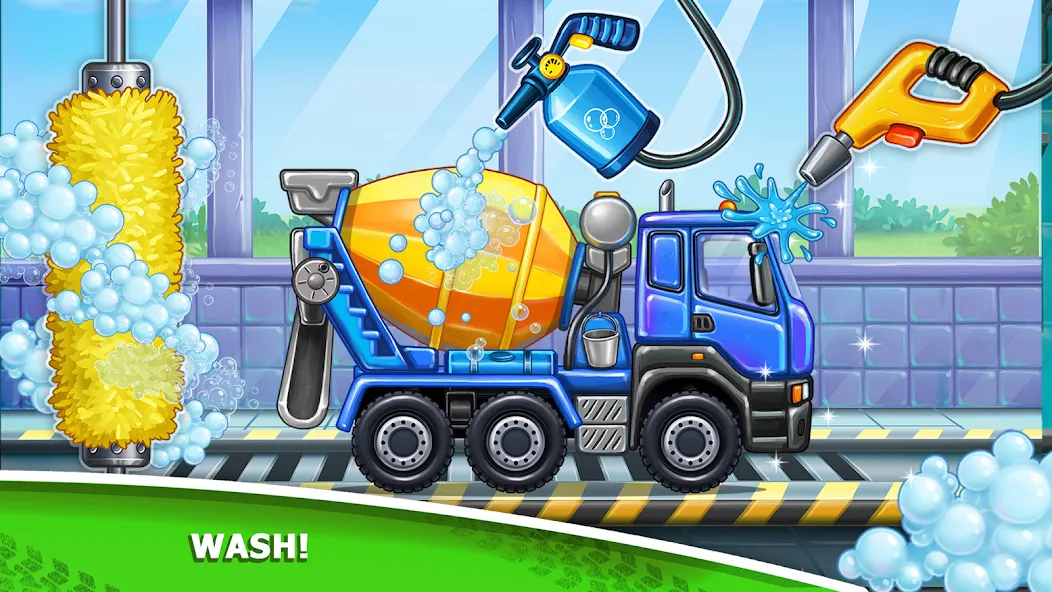 Kids truck games Build a house [МОД: Много монет, Открытые уровни и Мега MOD] Screenshot 2
