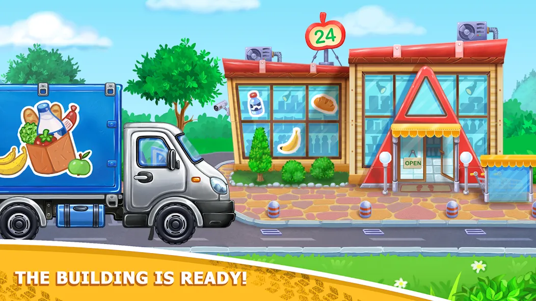 Kids truck games Build a house [МОД: Много монет, Открытые уровни и Мега MOD] Screenshot 5