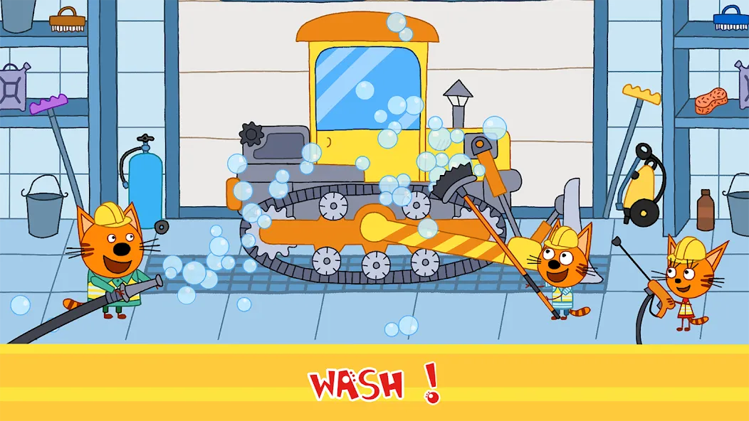 Kid-E-Cats Cars, Build a house [МОД: Много денег, Монет и Все открыто] Screenshot 2