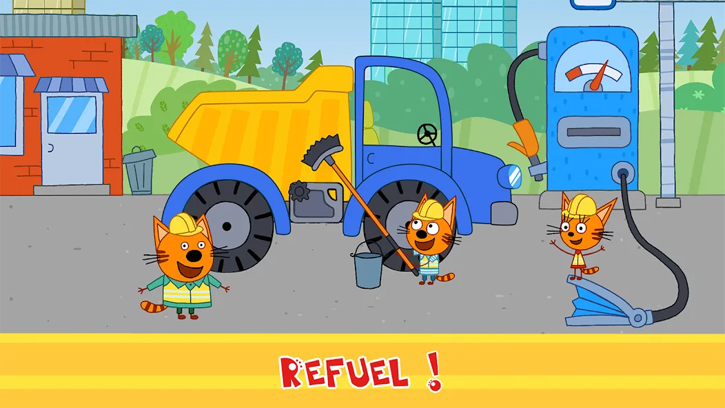 Kid-E-Cats Cars, Build a house [МОД: Много денег, Монет и Все открыто] Screenshot 3