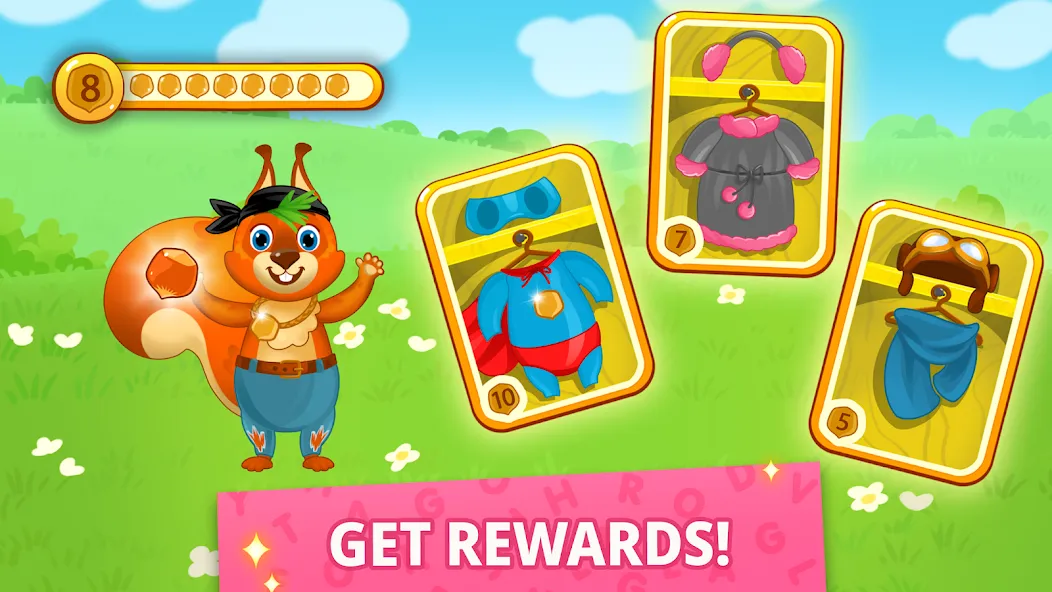 ABC kids! Alphabet, letters [МОД: Все открыто, Дополнительные деньги и Меню MOD] Screenshot 5