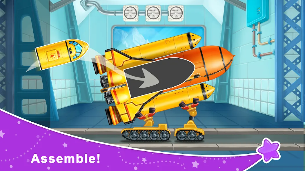 Rocket 4 space games Spaceship [МОД: Деньги, Монеты и Меню MOD] Screenshot 1