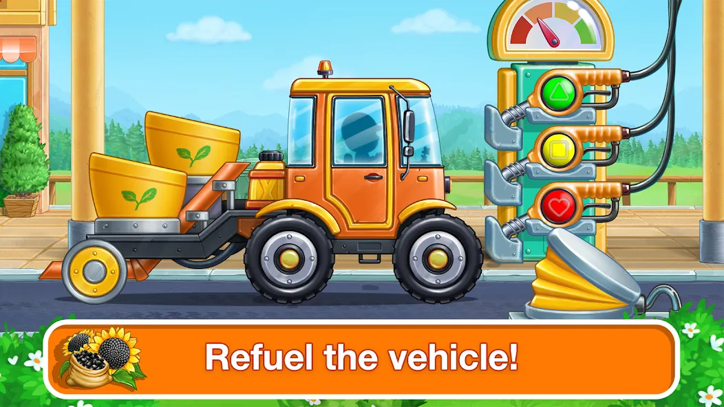 Tractor, car: kids farm games [МОД: Много монет, Открытые уровни и Мега MOD] Screenshot 5
