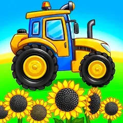 Скачать Tractor, car: kids farm games [МОД: Много монет, Открытые уровни и Мега MOD] | Взлом Tractor, car: kids farm games на Андроид