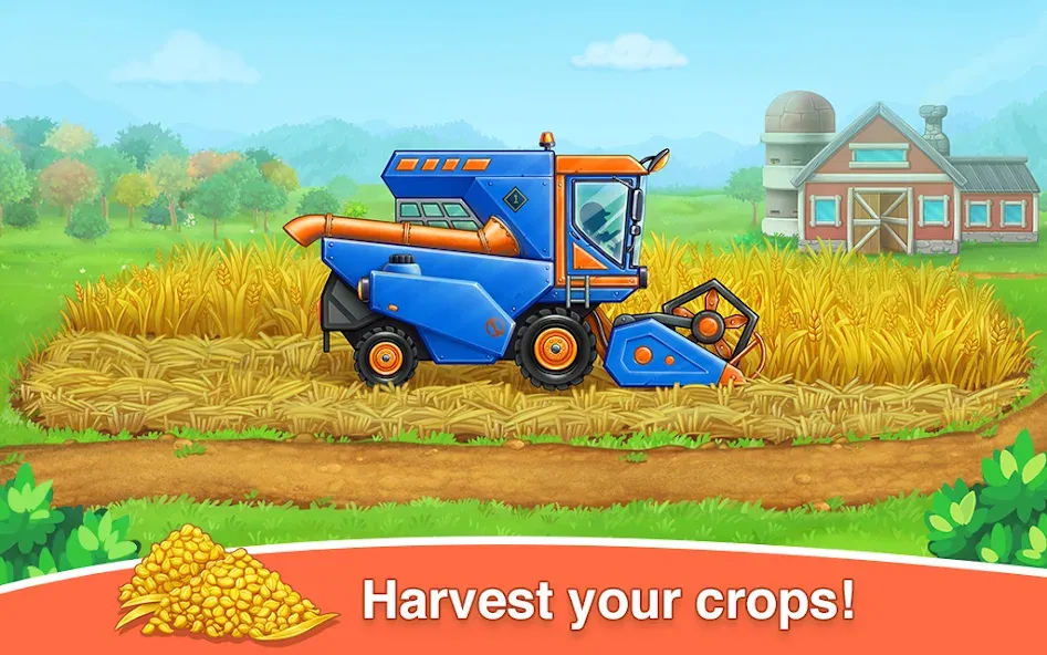 Farm land & Harvest Kids Games [МОД: Много денег, Монет и Все открыто] Screenshot 4