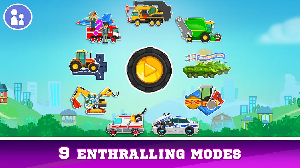 Kids Cars Games build a truck [МОД: Меню, Бесконечные монеты и Открытые уровни] Screenshot 1