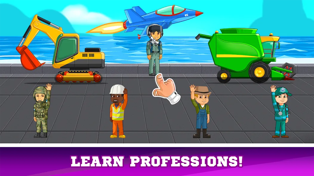 Kids Cars Games build a truck [МОД: Меню, Бесконечные монеты и Открытые уровни] Screenshot 5
