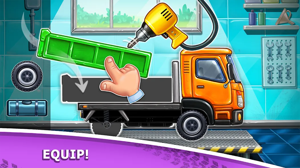 Truck games - build a house [МОД: Много монет, Открытые уровни и Мега MOD] Screenshot 1