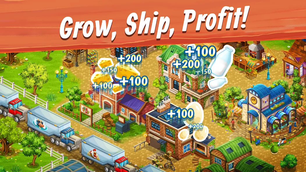 Big Farm: Mobile Harvest (Биг Фарм) [МОД: Много денег, Монет и Все открыто] Screenshot 4