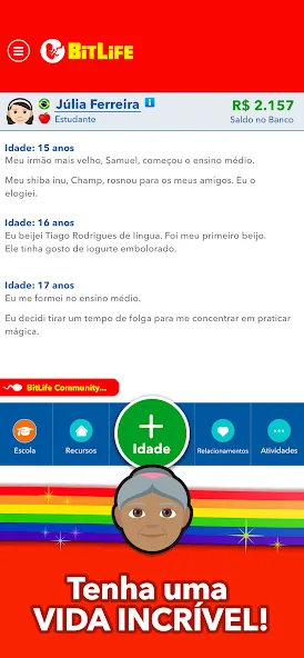 BitLife BR - Simulação de vida (БитЛайф БР) [МОД: Все открыто, Дополнительные деньги и Меню MOD] Screenshot 4