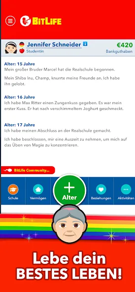 BitLife DE - Lebenssimulation (Битлайф ДЕ) [МОД: Бесконечные деньги, Монеты и Мега MOD] Screenshot 4