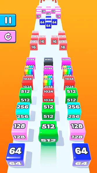 Jelly Run 2048 (Джелли Ран 2048) [МОД: Все открыто, Дополнительные деньги и Меню MOD] Screenshot 2