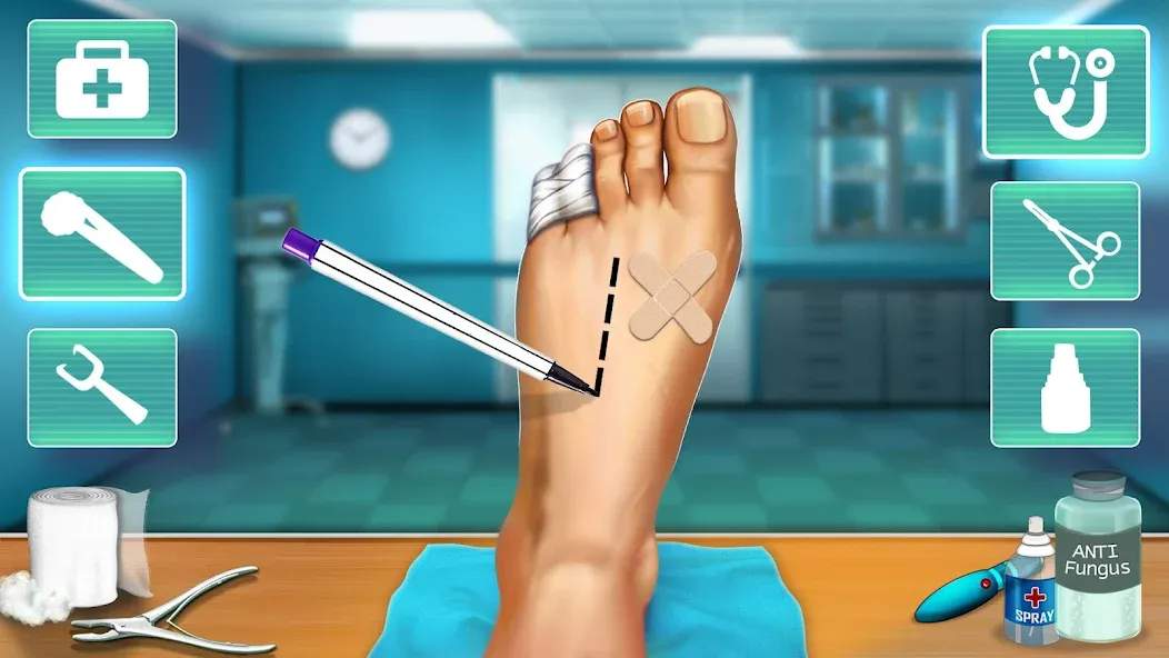 Hospital Surgeon: Doctor Game [МОД: Много денег, Монет и Все открыто] Screenshot 1
